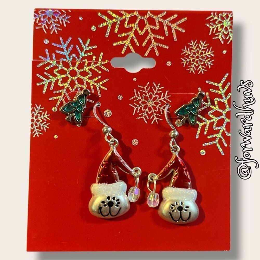 Bundle Sale 3 for $15 | Christmas Earrings Set – Two Pairs